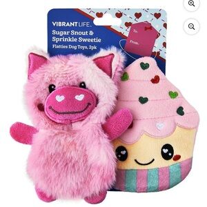 Vibrant Life Pink Sugar Snout & Sprinkle Sweetie Dog Toys